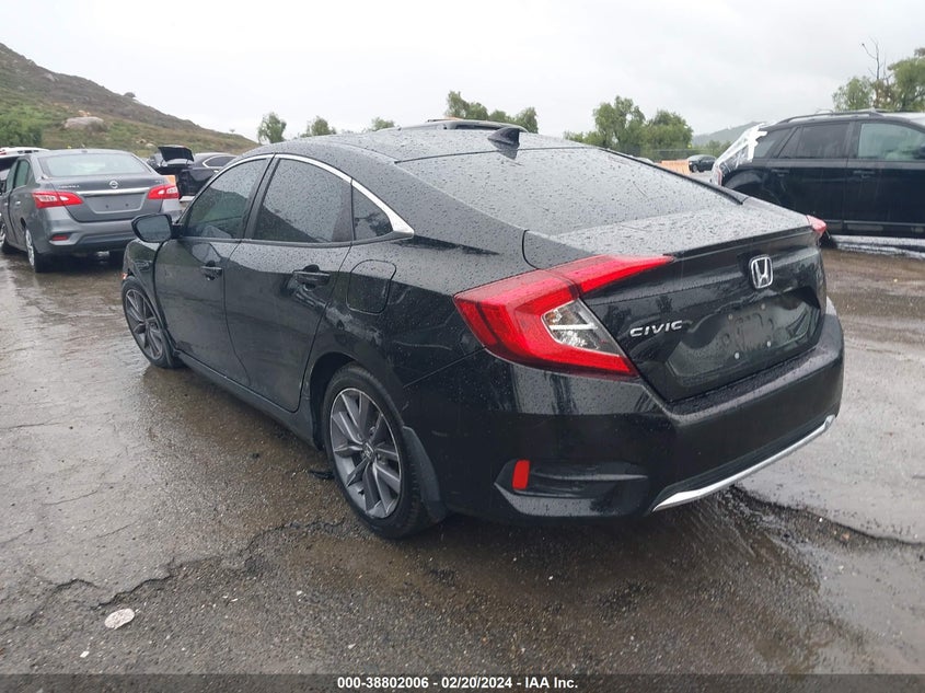 VIN 19XFC1F32KE018356 2019 HONDA CIVIC EX