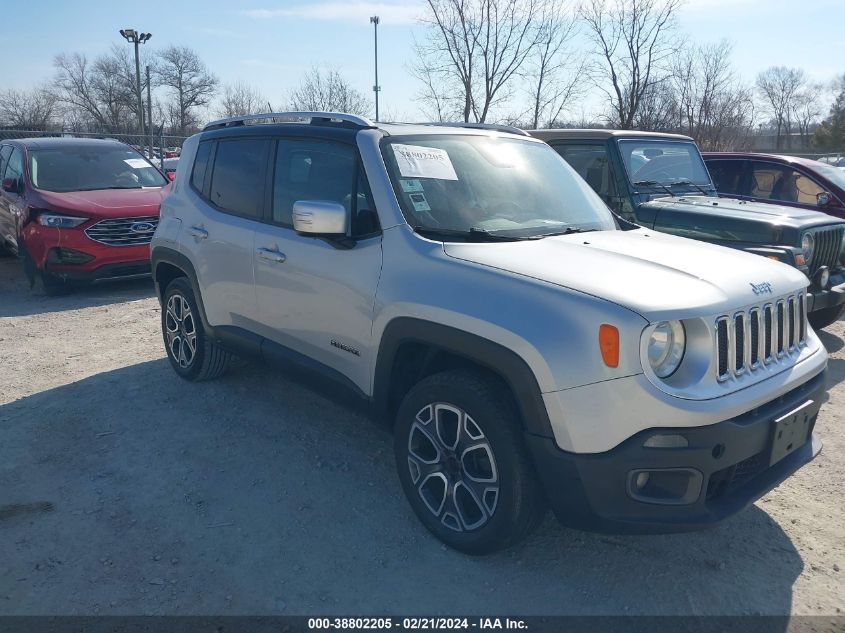 2015 Jeep Renegade Limited VIN: ZACCJBDT0FPB70311 Lot: 38802205