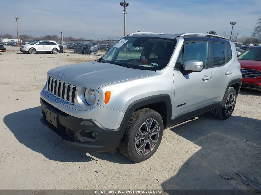 2015 Jeep Renegade Limited VIN: ZACCJBDT0FPB70311 Lot: 38802205