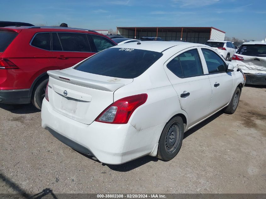 2019 Nissan Versa 1.6 S+ VIN: 3N1CN7AP4KL827186 Lot: 38802308