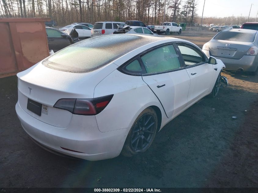 2021 Tesla Model 3 Standard Range Plus Rear-Wheel Drive VIN: 5YJ3E1EA3MF018506 Lot: 38802309