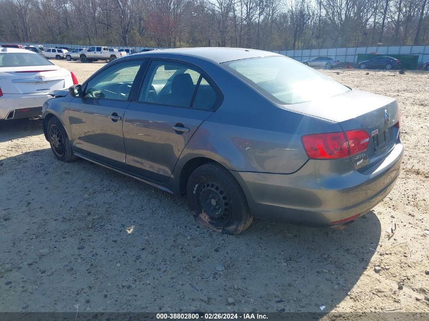 2014 Volkswagen Jetta 2.0L S VIN: 3VW2K7AJ3EM355751 Lot: 38802800