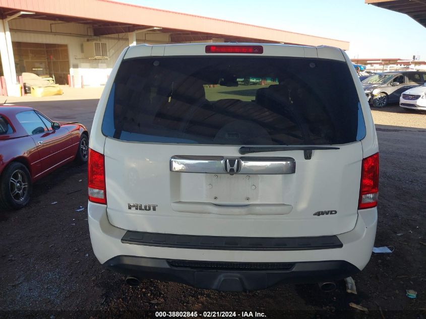 2012 Honda Pilot Ex-L VIN: 5FNYF4H54CB066355 Lot: 38802845