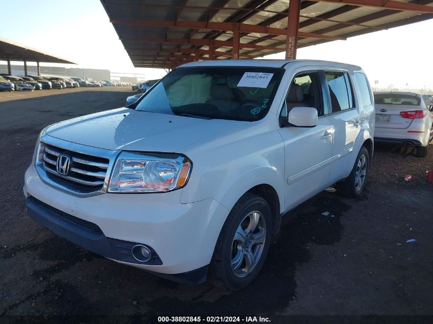 2012 Honda Pilot Ex-L VIN: 5FNYF4H54CB066355 Lot: 38802845