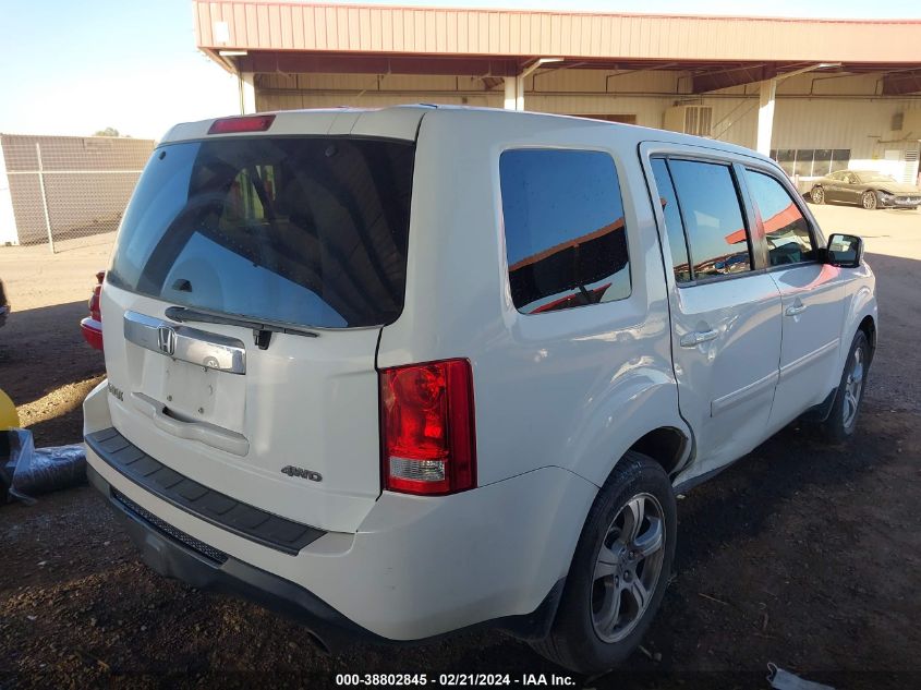 2012 Honda Pilot Ex-L VIN: 5FNYF4H54CB066355 Lot: 38802845