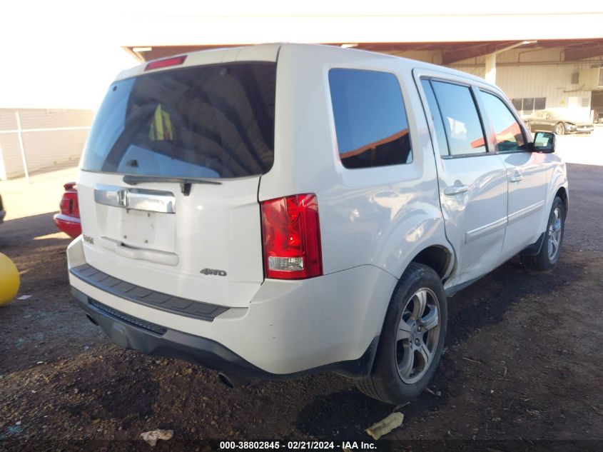 2012 Honda Pilot Ex-L VIN: 5FNYF4H54CB066355 Lot: 38802845