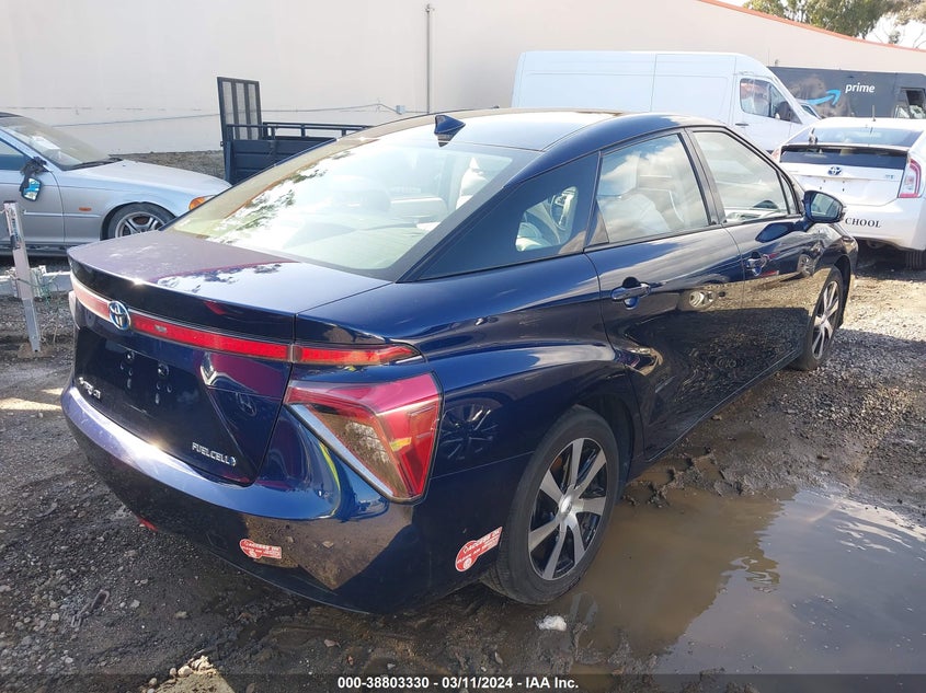 2018 Toyota Mirai VIN: JTDBVRBD8JA004128 Lot: 38803330