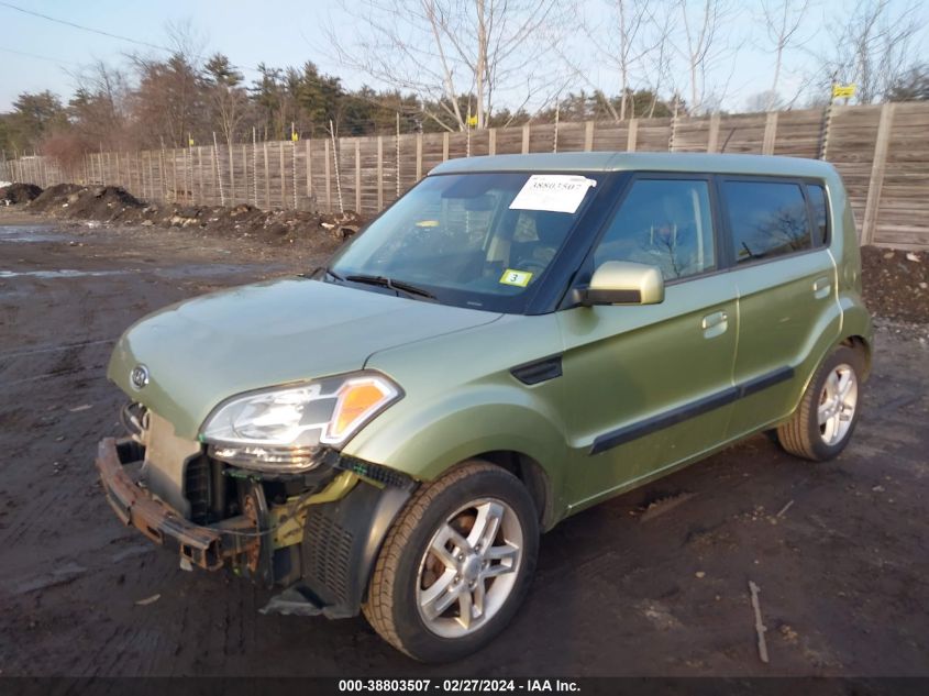 2010 Kia Soul + VIN: KNDJT2A25A7086003 Lot: 38803507