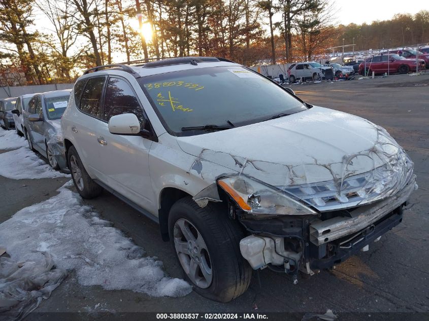 2004 Nissan Murano Sl VIN: JN8AZ08W34W325753 Lot: 38803537