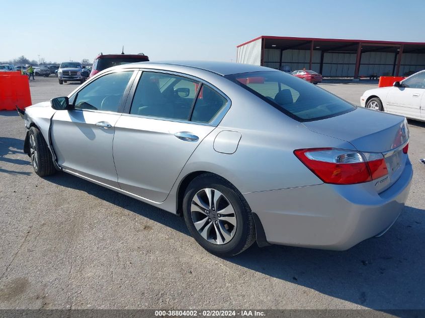 2013 Honda Accord Lx VIN: 1HGCR2F31DA018282 Lot: 38804002