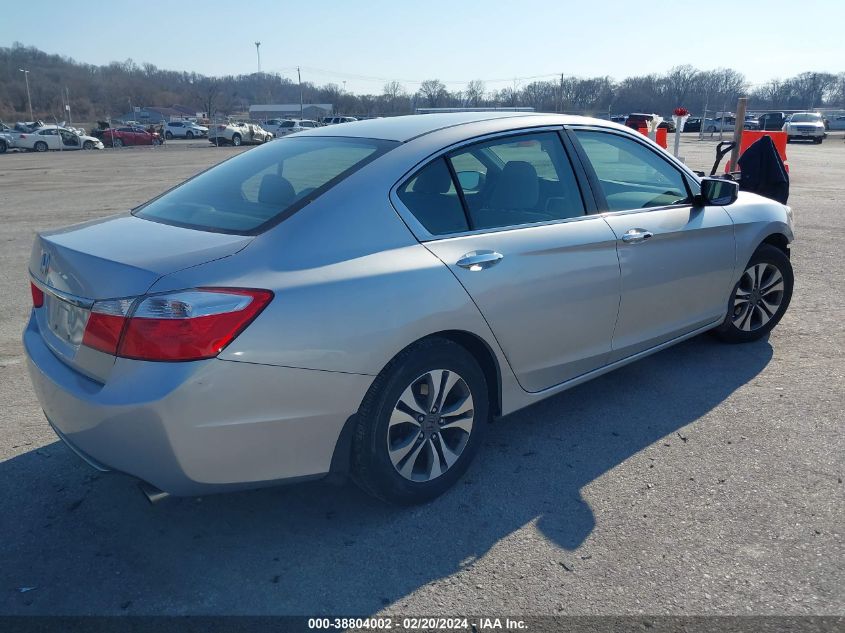 2013 Honda Accord Lx VIN: 1HGCR2F31DA018282 Lot: 38804002