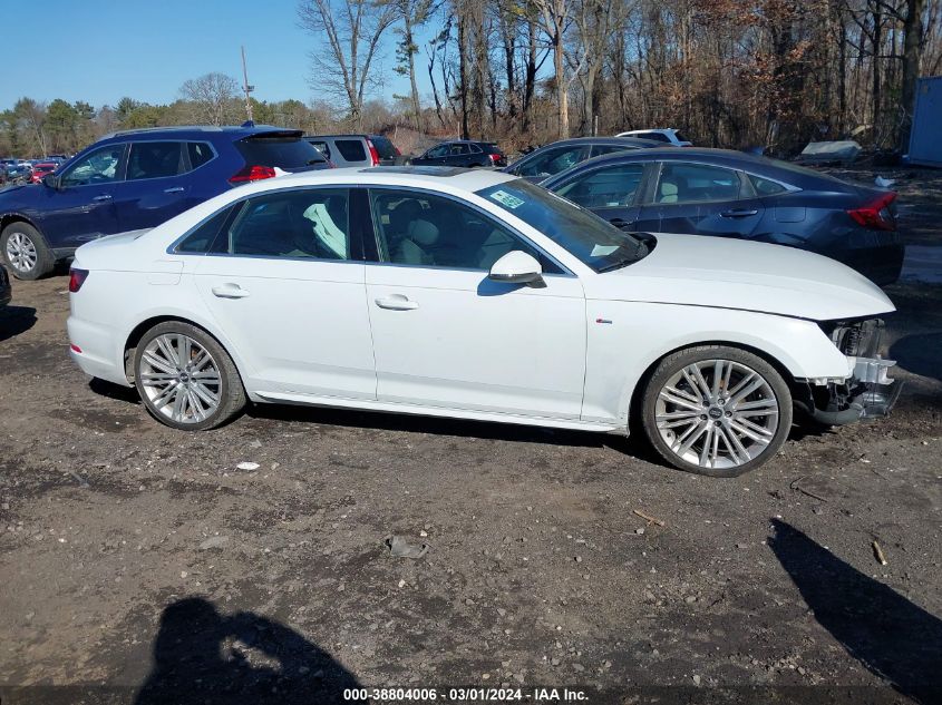 2019 Audi A4 45 Premium VIN: WAUENAF44KA070084 Lot: 38804006