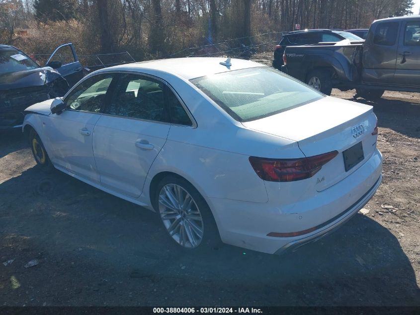 WAUENAF44KA070084 2019 Audi A4 45 Premium