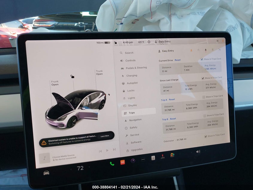 VIN 5YJ3E1EB1LF651335 2020 TESLA MODEL 3