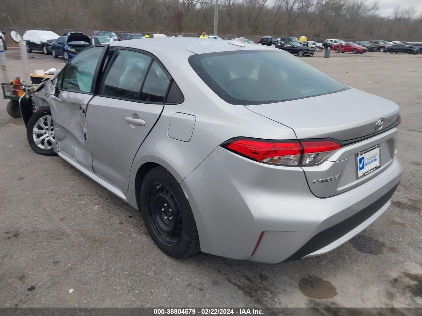 2021 Toyota Corolla Le VIN: 5YFEPMAE7MP186120 Lot: 38804579