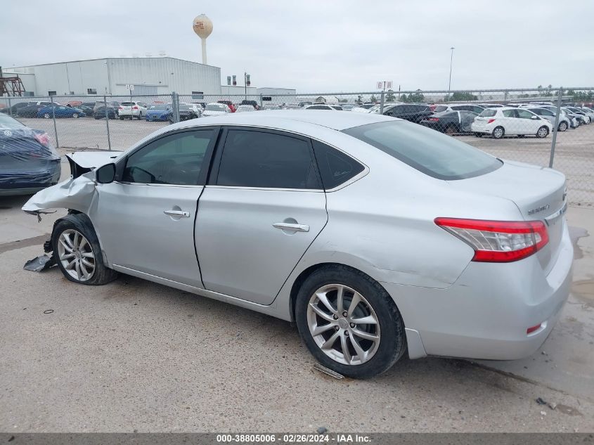 2015 Nissan Sentra S VIN: 3N1AB7AP4FY284091 Lot: 38805006