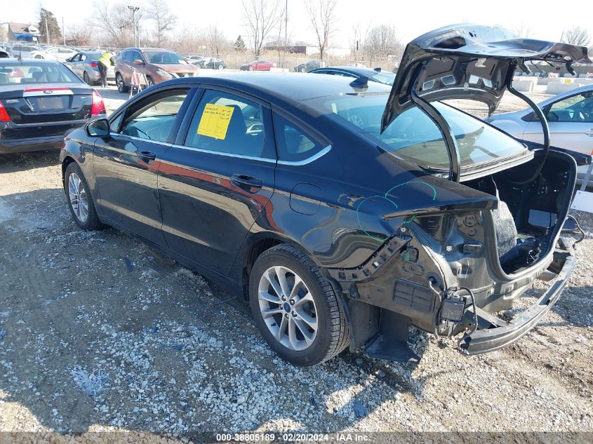 2020 Ford Fusion Se VIN: 3FA6P0HD7LR259933 Lot: 38805189