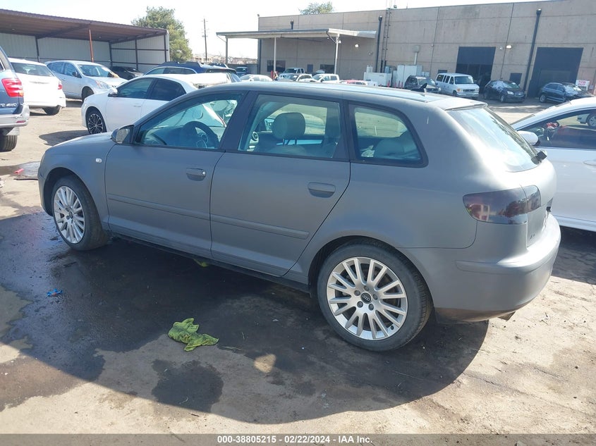 2007 Audi A3 2.0T VIN: WAUNF78P87A154116 Lot: 38805215