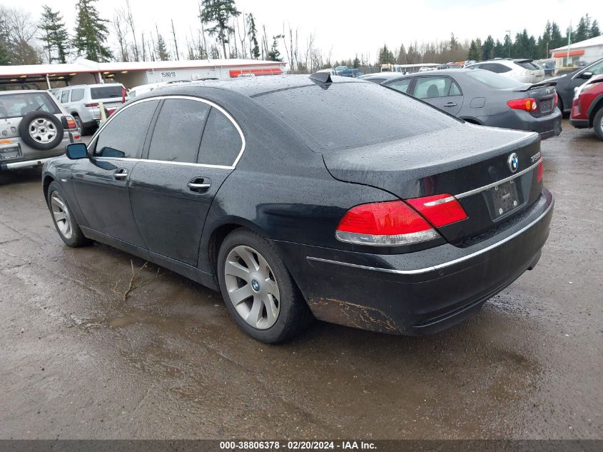 2006 BMW 750I VIN: WBAHL83556DT04942 Lot: 38806378