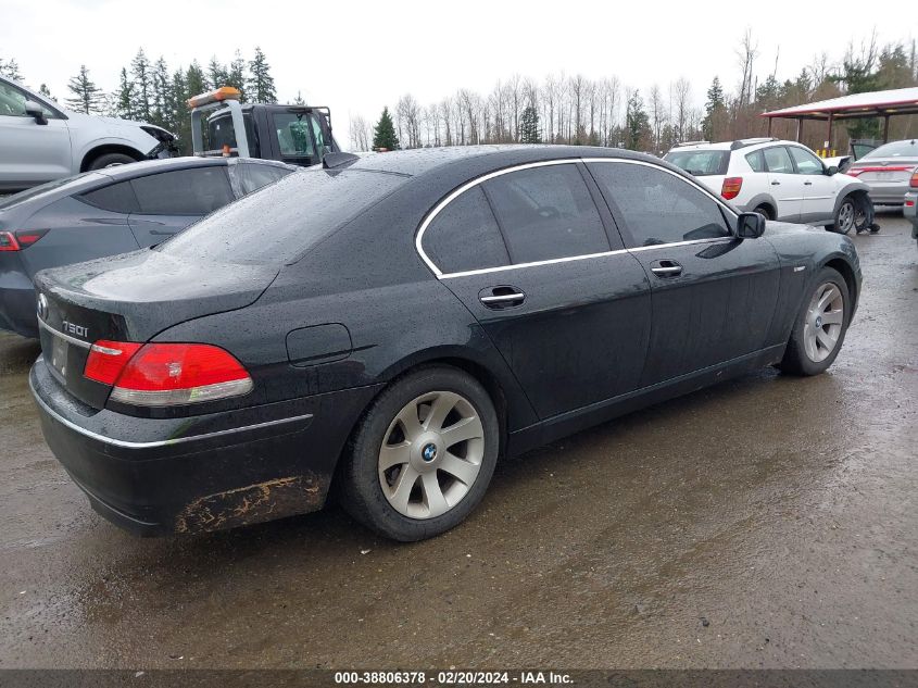 2006 BMW 750I VIN: WBAHL83556DT04942 Lot: 38806378