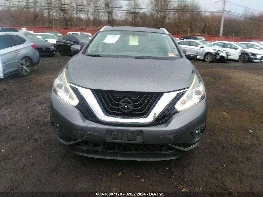 2015 Nissan Murano Sl VIN: 5N1AZ2MH8FN227451 Lot: 38807174