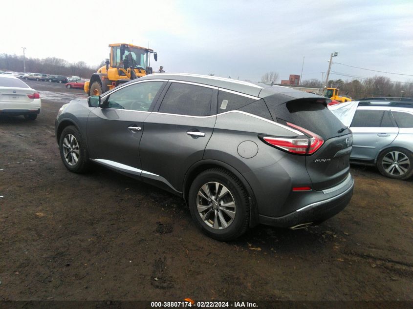 2015 Nissan Murano Sl VIN: 5N1AZ2MH8FN227451 Lot: 38807174