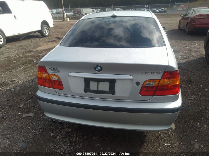 2005 BMW 330I VIN: WBAEV53485KM41144 Lot: 38807291