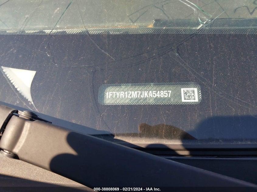 VIN 1FTYR1ZM7JKA54857 2018 FORD TRANSIT-250 T-250
