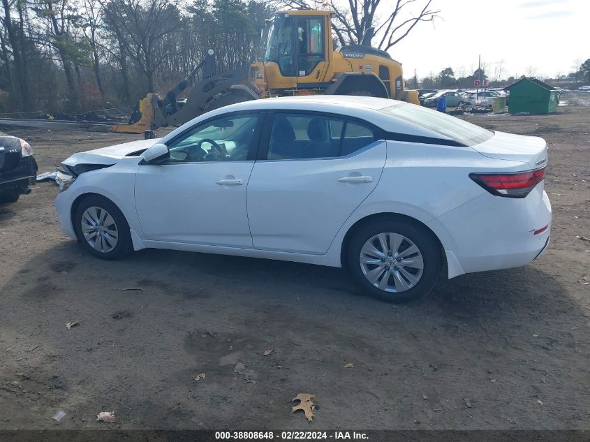 2020 Nissan Sentra S Xtronic Cvt VIN: 3N1AB8BV6LY262950 Lot: 38808648