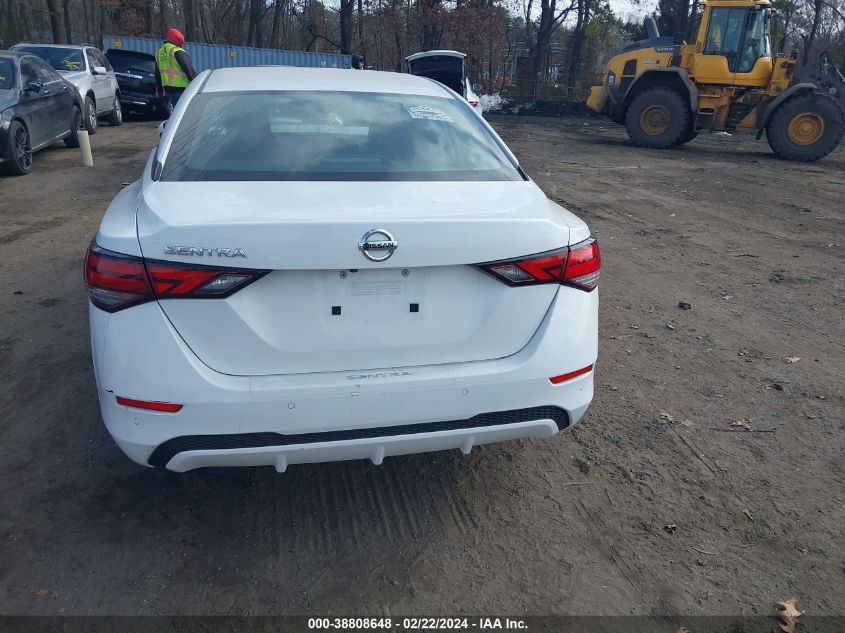 2020 Nissan Sentra S Xtronic Cvt VIN: 3N1AB8BV6LY262950 Lot: 38808648