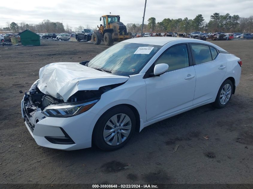 2020 Nissan Sentra S Xtronic Cvt VIN: 3N1AB8BV6LY262950 Lot: 38808648