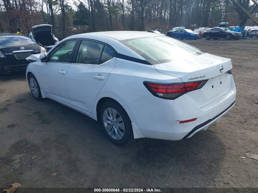 2020 Nissan Sentra S Xtronic Cvt VIN: 3N1AB8BV6LY262950 Lot: 38808648