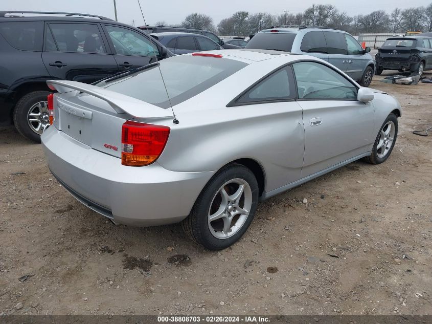 2000 Toyota Celica Gts VIN: JTDDY32TXY0019203 Lot: 38808703