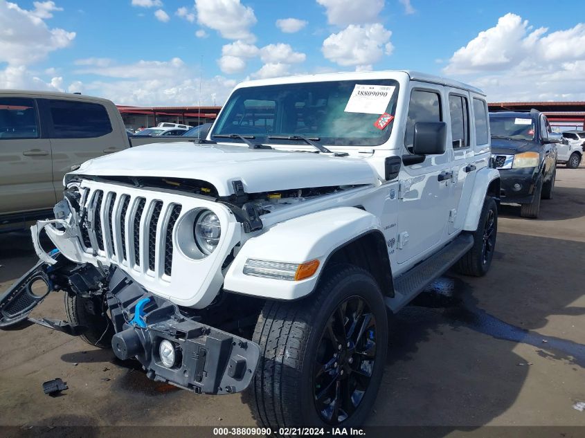 2022 Jeep Wrangler 4Xe Unlimited Sahara 4X4 VIN: 1C4JJXP62NW170059 Lot: 39135425