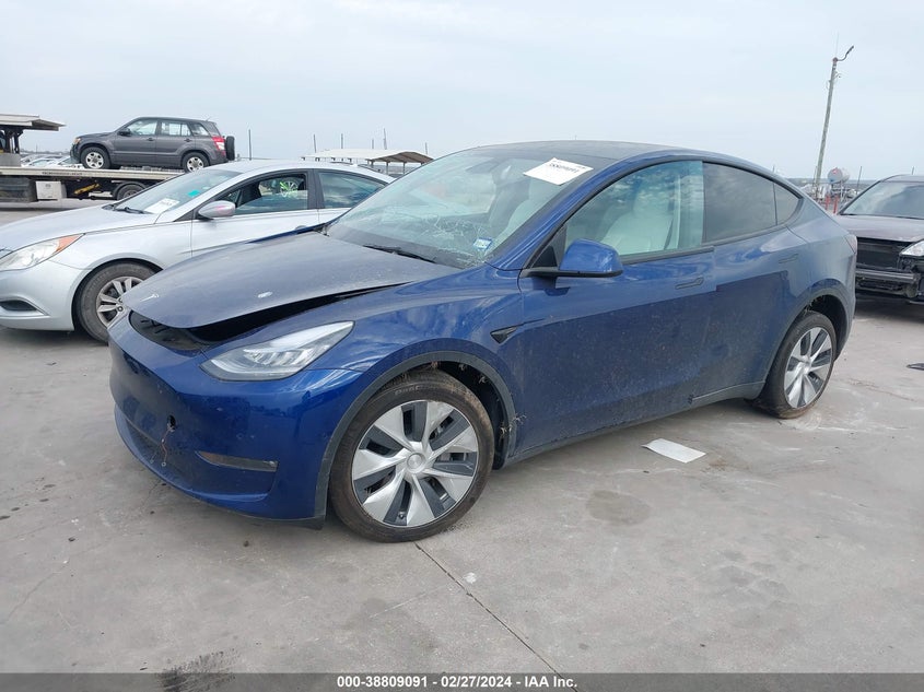 VIN 5YJYGDEE2MF193026 2021 TESLA MODEL Y LONG RANGE DUAL MOTOR ALL-WHEEL DRIVE