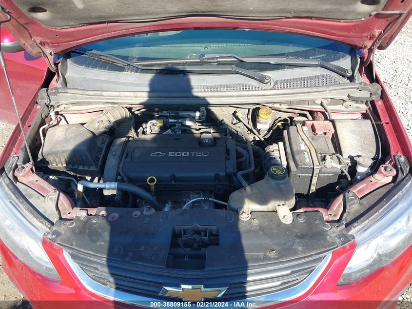 2017 CHEVROLET SONIC LT AUTO - 1G1JD5SHXH4100385