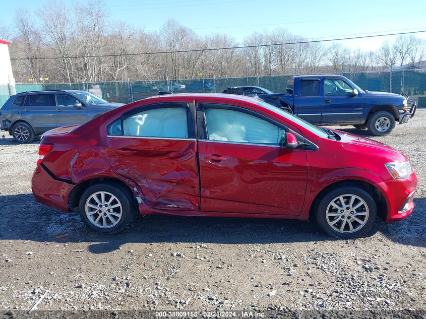 2017 CHEVROLET SONIC LT AUTO - 1G1JD5SHXH4100385