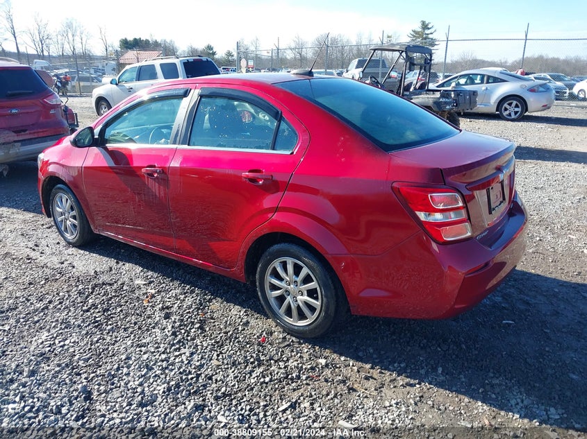2017 CHEVROLET SONIC LT AUTO - 1G1JD5SHXH4100385