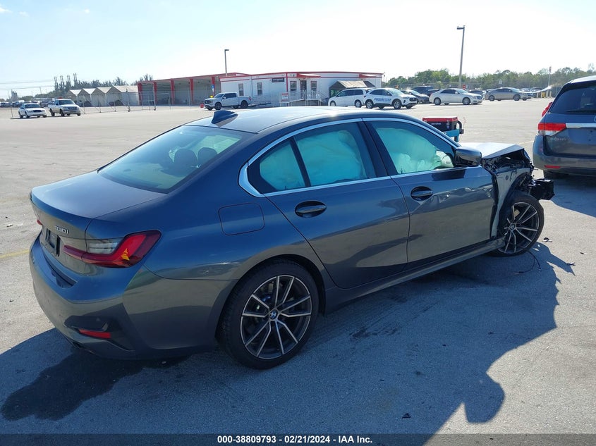 2022 BMW 330I 2.0L I-4 DI, DOHC, V(VIN: 3MW5R1J01N8C71854