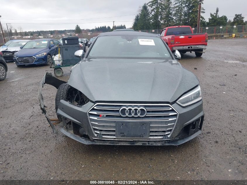 2018 Audi S5 3.0T Premium Plus VIN: WAUB4CF58JA046301 Lot: 38810045