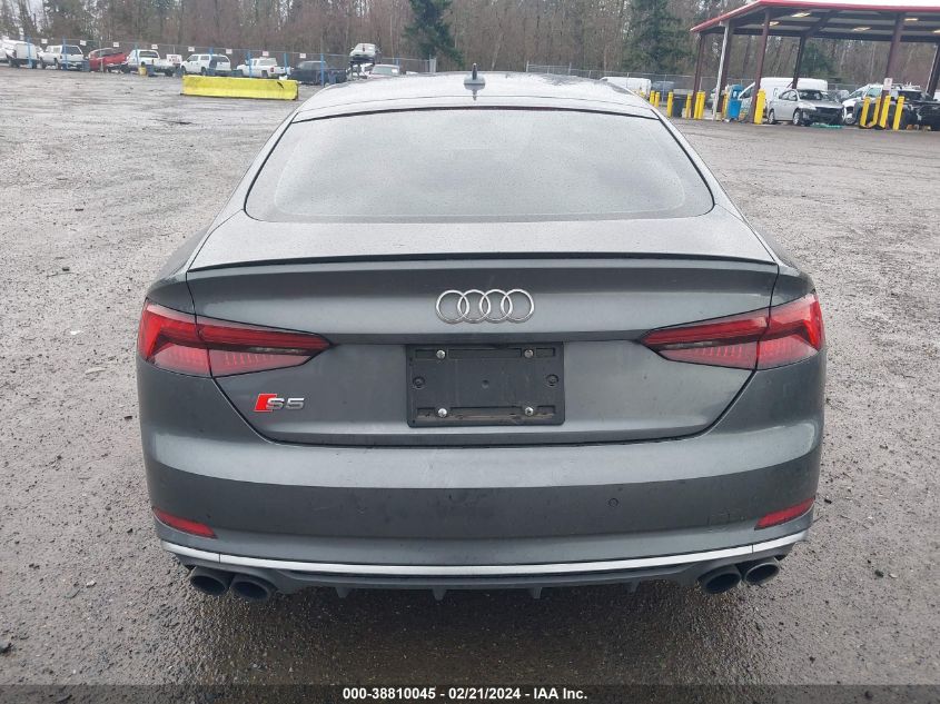 2018 Audi S5 3.0T Premium Plus VIN: WAUB4CF58JA046301 Lot: 38810045