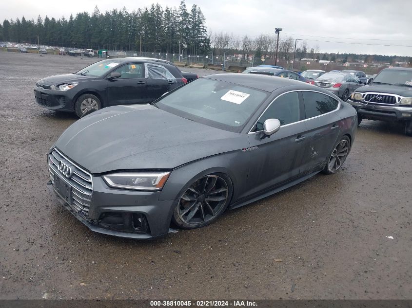 2018 Audi S5 3.0T Premium Plus VIN: WAUB4CF58JA046301 Lot: 38810045