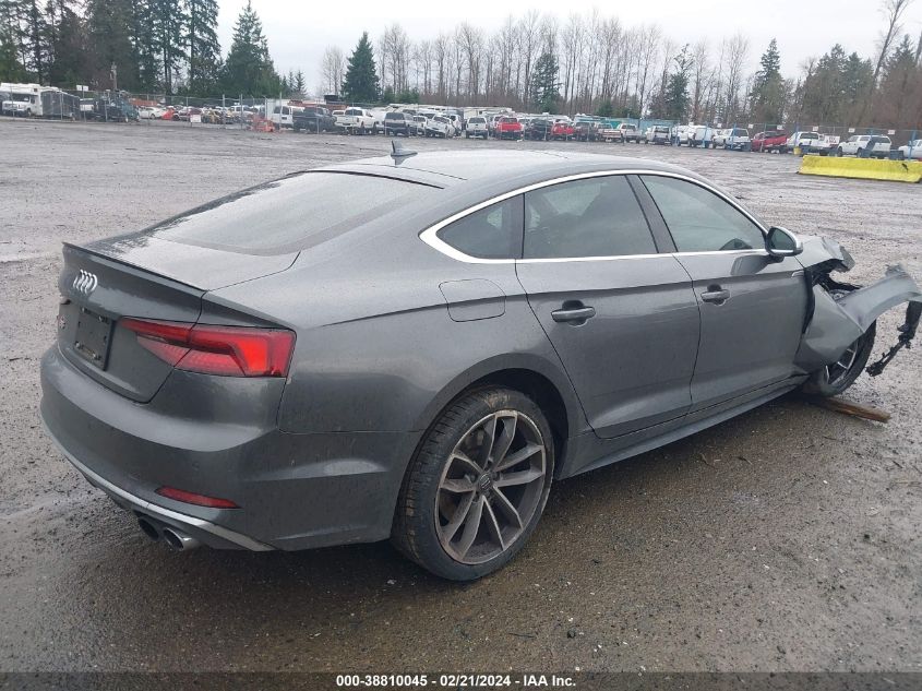 2018 Audi S5 3.0T Premium Plus VIN: WAUB4CF58JA046301 Lot: 38810045