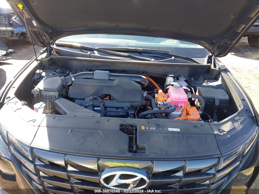 VIN KM8JBCA15NU072539 2022 HYUNDAI TUCSON HYBRID BLUE