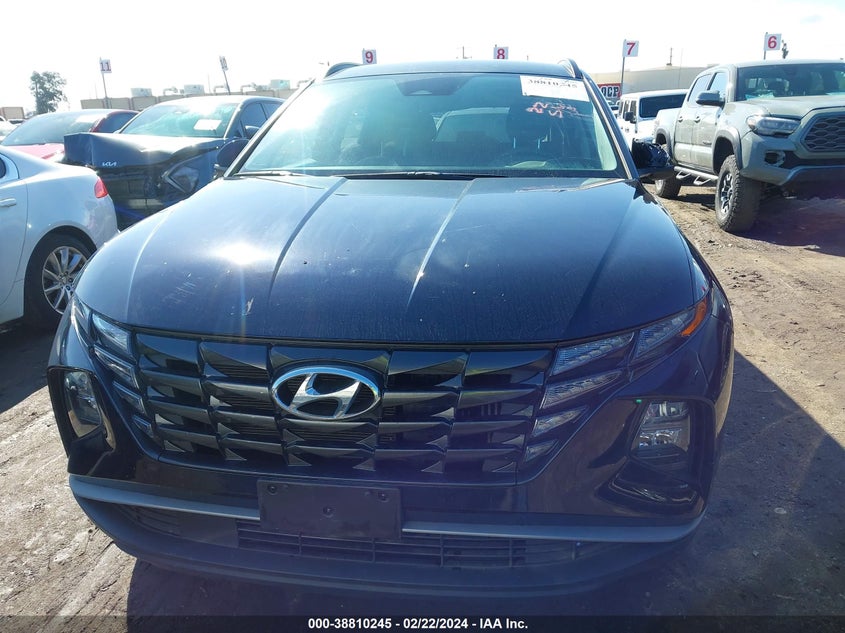 VIN KM8JBCA15NU072539 2022 HYUNDAI TUCSON HYBRID BLUE