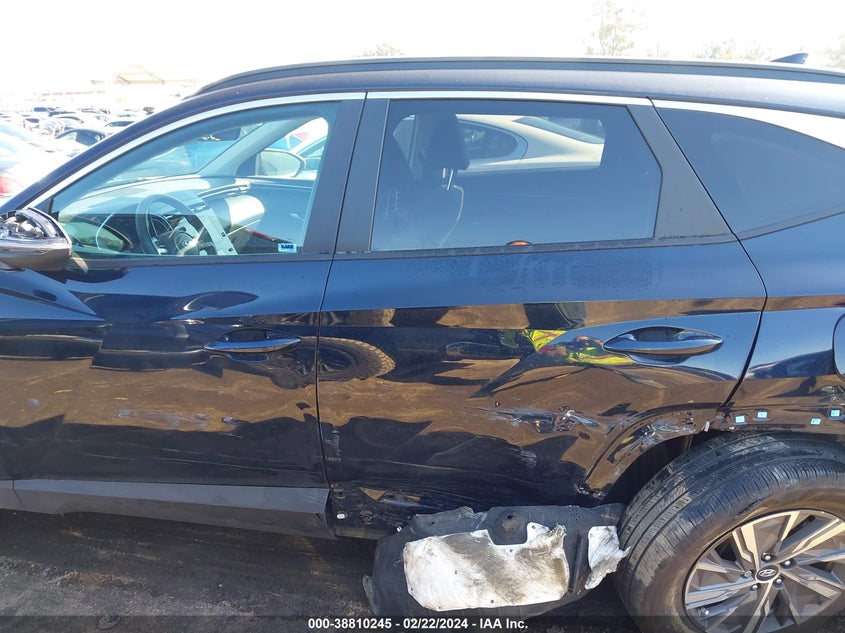 VIN KM8JBCA15NU072539 2022 HYUNDAI TUCSON HYBRID BLUE
