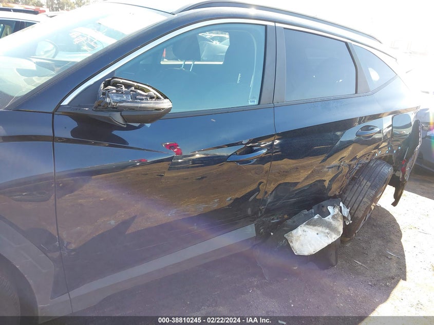VIN KM8JBCA15NU072539 2022 HYUNDAI TUCSON HYBRID BLUE