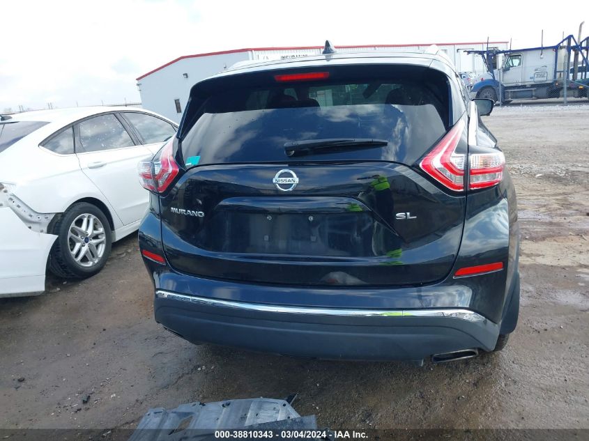 2017 Nissan Murano Sl VIN: 5N1AZ2MG7HN160531 Lot: 38810343