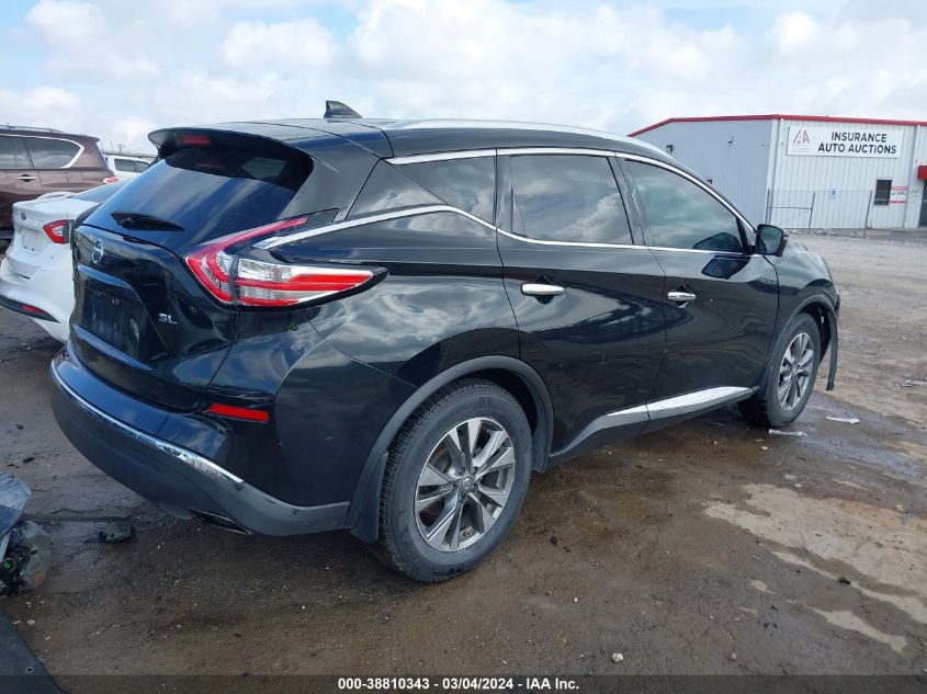 2017 Nissan Murano Sl VIN: 5N1AZ2MG7HN160531 Lot: 38810343