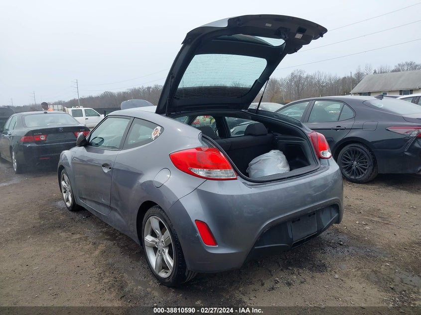 2015 Hyundai Veloster VIN: KMHTC6ADXFU245409 Lot: 38810590